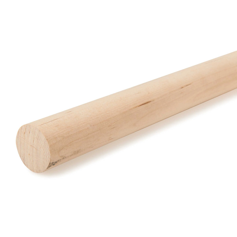 36" Round Wood Dowel - Species:Birch - Diameter:1-1/8"